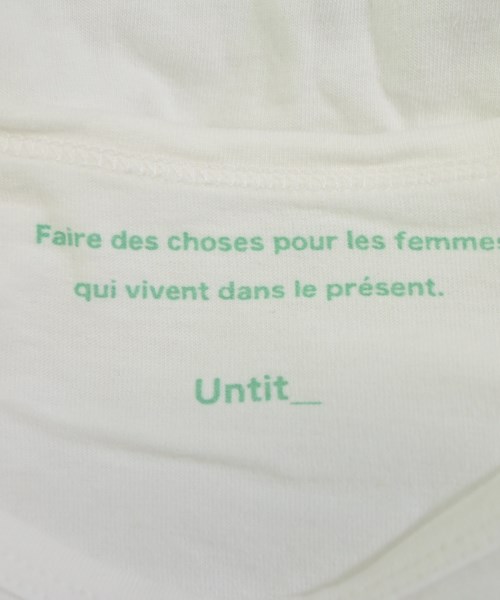 Untit_（アンティット）Tシャツ・カットソー 白 サイズ:0(XS位) レディース/2200620992671