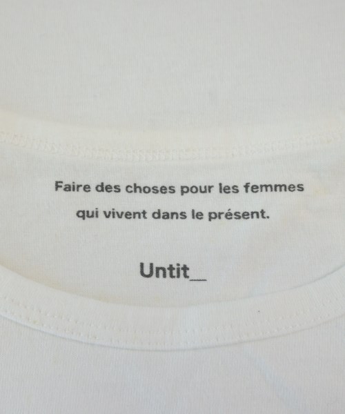 Untit_（アンティット）Tシャツ・カットソー 白 サイズ:0(XS位) レディース/2200631605454