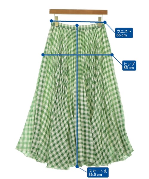 Untit_（アンティット）ロング・マキシ丈スカート 緑 サイズ:2(M位) レディース/2200614909029