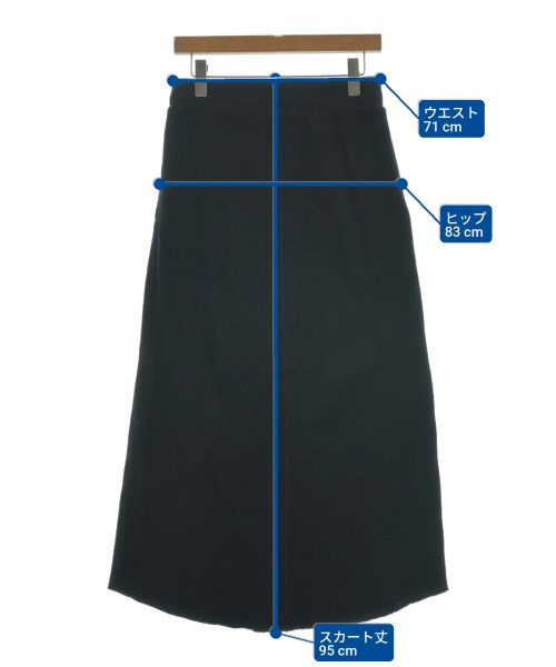 Untit_（アンティット）ロング・マキシ丈スカート 黒 サイズ:2(M位) レディース/2200643030107