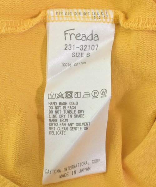 Freada（フリーダ）Tシャツ・カットソー 黄 サイズ:S レディース/2200611847041