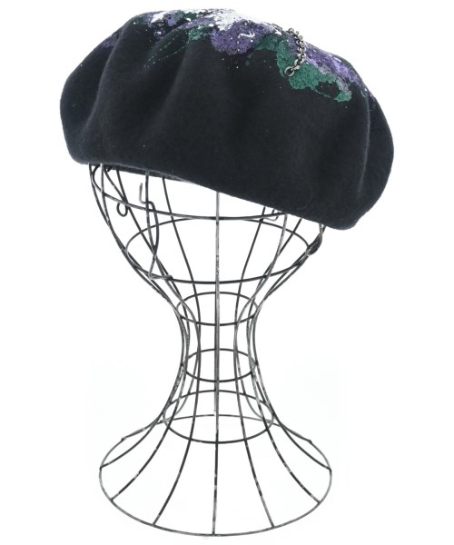 Fish Born Chips(フィッシュボーンチップス)ハンチング・ベレー帽 黒 サイズ:-/2200665224072