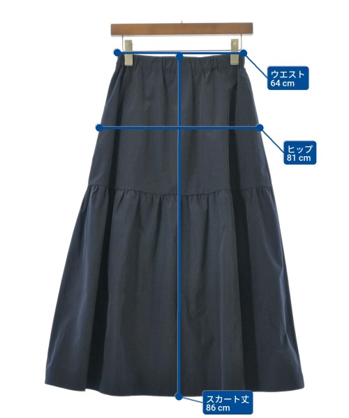 LUGIVA（ルギヴァ）ロング・マキシ丈スカート 紺 サイズ:38(M位) レディース/2200669781571