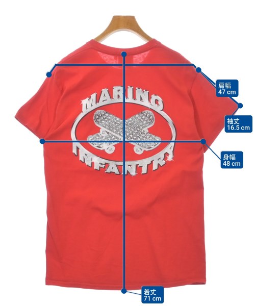 Marino Infantry（マリノインファントリー）Tシャツ・カットソー 赤 サイズ:-(S位) メンズ/2200609788110