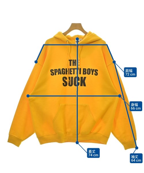 Spaghetti Boys（スパゲッティボーイズ）パーカー 黄 サイズ:XXL メンズ/2200618427031