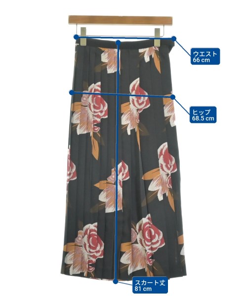 l'heritage martinique（レリタージュマルティニーク）ロング・マキシ丈スカート 黒 サイズ:-(M位) レディース/2200621022162