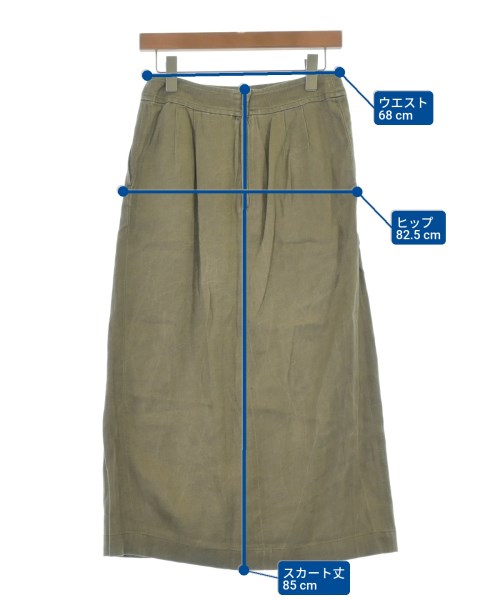 l'heritage martinique（レリタージュマルティニーク）ロング・マキシ丈スカート グレー サイズ:2(M位) レディース/2200622338118