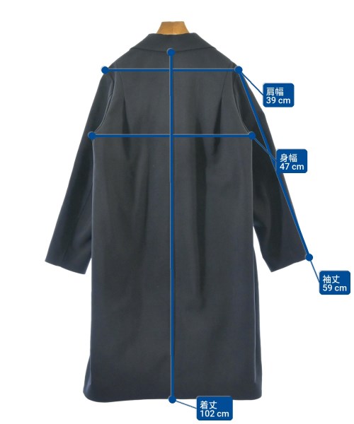 l'heritage martinique（レリタージュマルティニーク）チェスターコート 紺 サイズ:F レディース/2200616385029