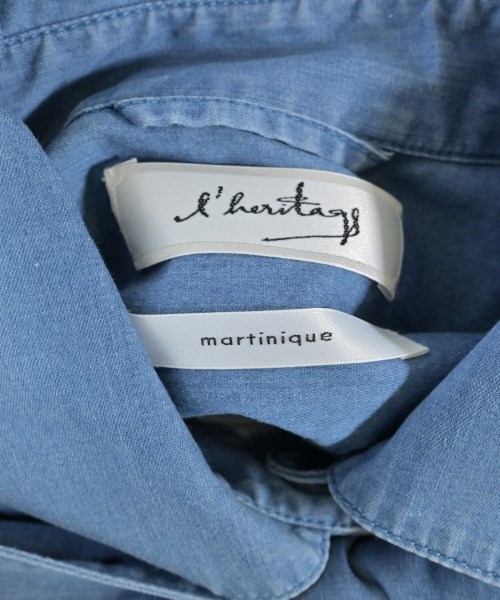l'heritage martinique（レリタージュマルティニーク）カジュアルシャツ 青 サイズ:F レディース/2200672250033