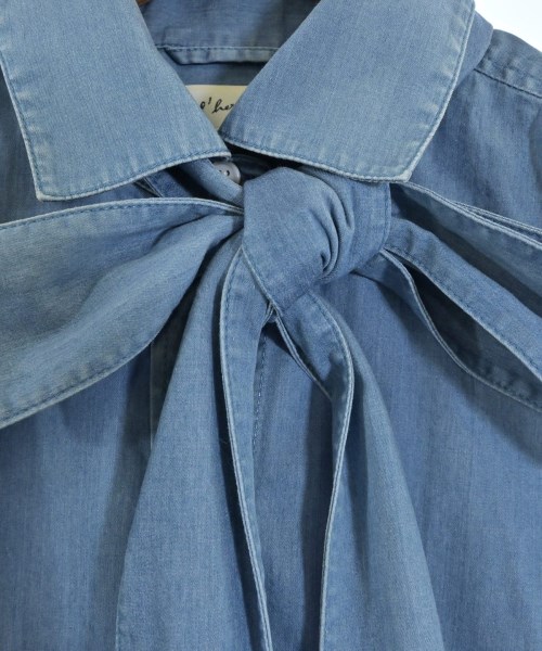 l'heritage martinique（レリタージュマルティニーク）カジュアルシャツ 青 サイズ:F レディース/2200672250033