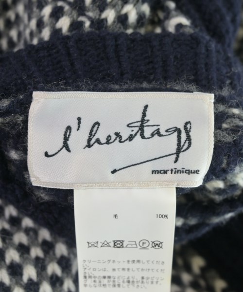l'heritage martinique（レリタージュマルティニーク）カーディガン 紺 サイズ:F レディース/2200652981032