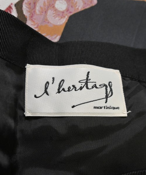 l'heritage martinique（レリタージュマルティニーク）ロング・マキシ丈スカート 黒 サイズ:-(M位) レディース/2200657534042