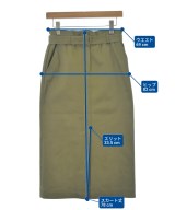 l'heritage martinique（レリタージュマルティニーク）ロング・マキシ丈スカート カーキ サイズ:1(S位) レディース/2200711369023