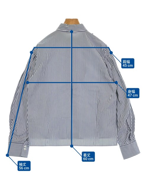 l'heritage martinique（レリタージュマルティニーク）カジュアルシャツ 紺 サイズ:-(M位) レディース/2200614979053