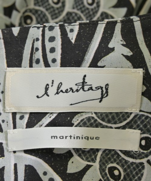 l'heritage martinique（レリタージュマルティニーク）ロング・マキシ丈スカート 黒 サイズ:2(M位) レディース/2200726460302
