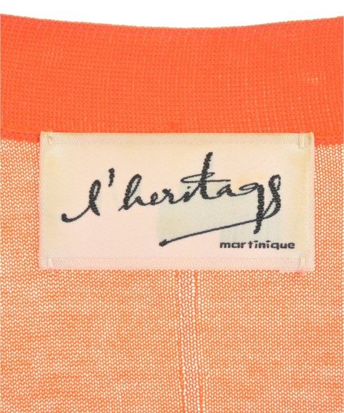l'heritage martinique（レリタージュマルティニーク）カーディガン オレンジ サイズ:F レディース/2200724073054