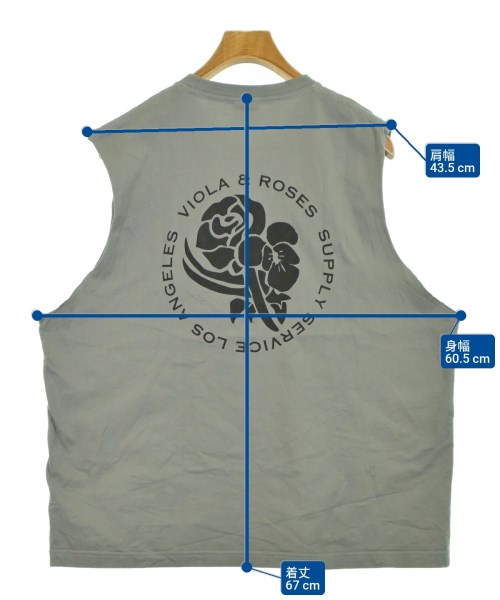 VIOLA&ROSES（ビオラアンドローゼス）Tシャツ・カットソー グレー サイズ:4(XL位) メンズ/2200602594060