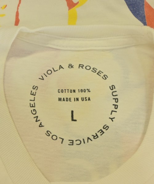 VIOLA&ROSES（ビオラアンドローゼス）Tシャツ・カットソー 白 サイズ:L メンズ/2200720471335