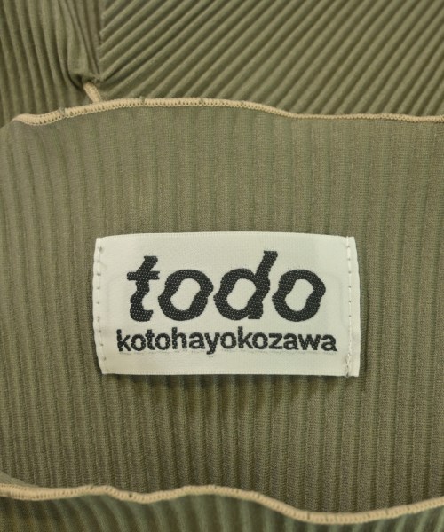 todo kotohayokozawa（トゥードゥー コトハヨコザワ）ブラウス カーキ サイズ:-(S位) レディース/2200634145209
