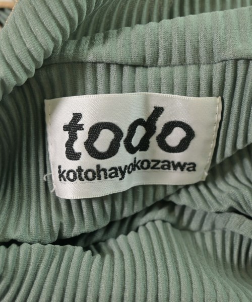 todo kotohayokozawa（トゥードゥー コトハヨコザワ）ワンピース 緑 サイズ:-(S位) レディース/2200619599065