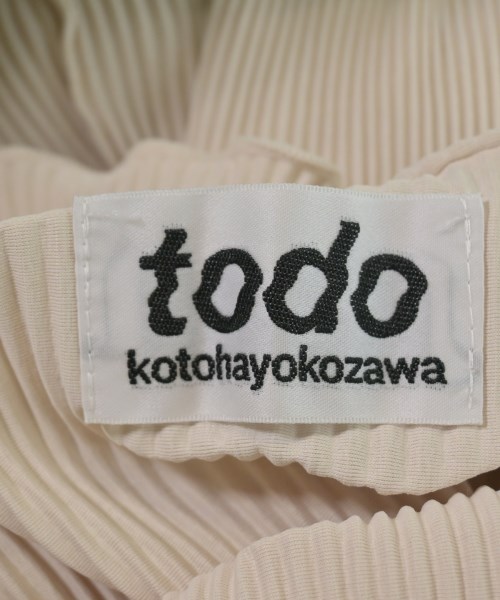 todo kotohayokozawa（トゥードゥー コトハヨコザワ）ワンピース 白 サイズ:-(S位) レディース/2200622627052
