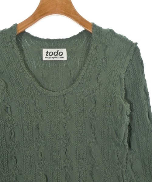 todo kotohayokozawa（トゥードゥー コトハヨコザワ）ニット・セーター カーキ サイズ:1(S位) レディース/2200622047010