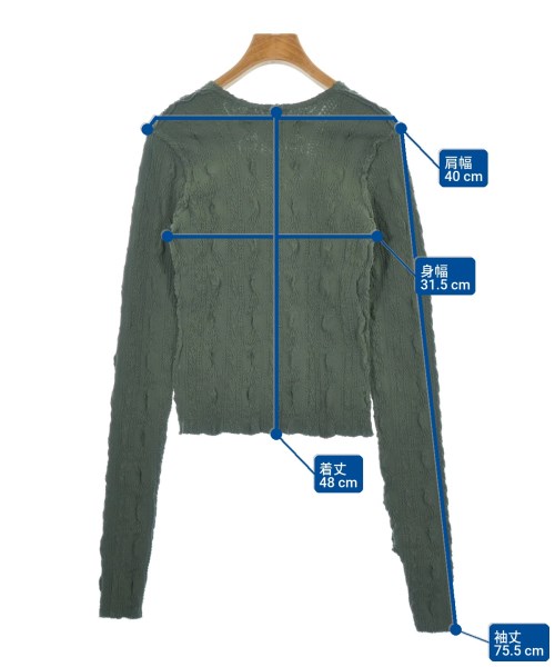 todo kotohayokozawa（トゥードゥー コトハヨコザワ）ニット・セーター カーキ サイズ:1(S位) レディース/2200622047010