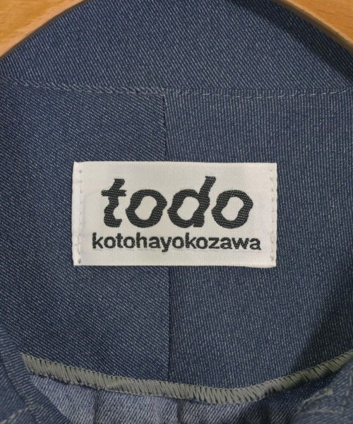 todo kotohayokozawa（トゥードゥー コトハヨコザワ）カジュアルシャツ 青 サイズ:M レディース/2200615620022