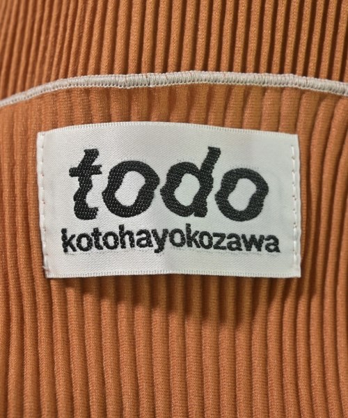todo kotohayokozawa（トゥードゥー コトハヨコザワ）カジュアルシャツ オレンジ サイズ:F レディース/2200657587154