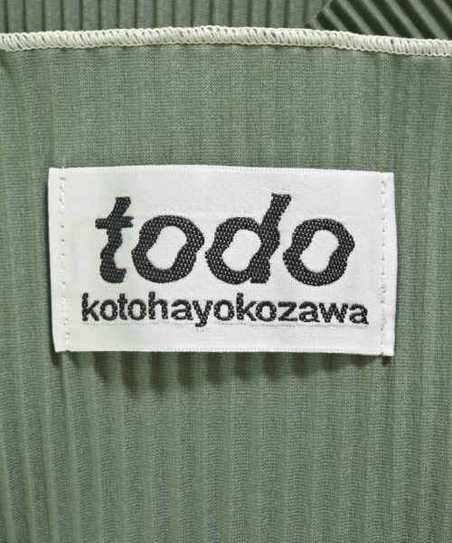 todo kotohayokozawa（トゥードゥー コトハヨコザワ）ブラウス 緑 サイズ:-(XS位) レディース/2200715710029
