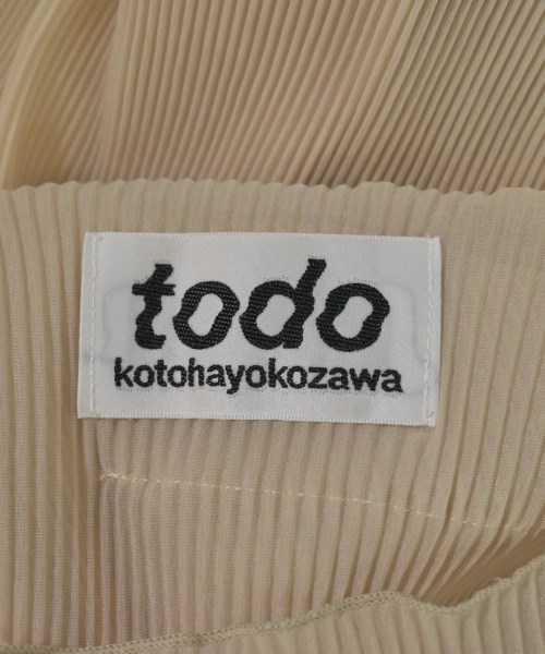 todo kotohayokozawa（トゥードゥー コトハヨコザワ）ブラウス ベージュ サイズ:-(S位) レディース/2200715789094