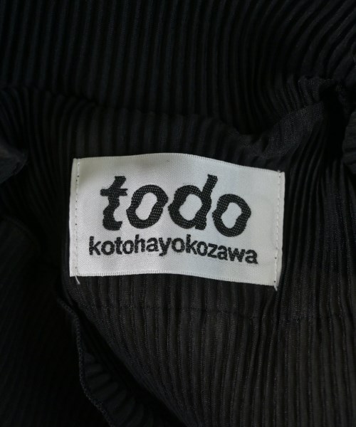 todo kotohayokozawa（トゥードゥー コトハヨコザワ）ブラウス 黒 サイズ:-(S位) レディース/2200715789100