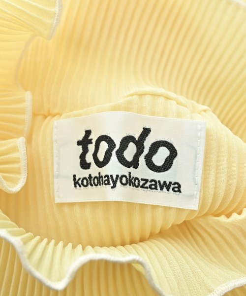 todo kotohayokozawa（トゥードゥー コトハヨコザワ）ブラウス 黄 サイズ:-(M位) レディース/2200726241062