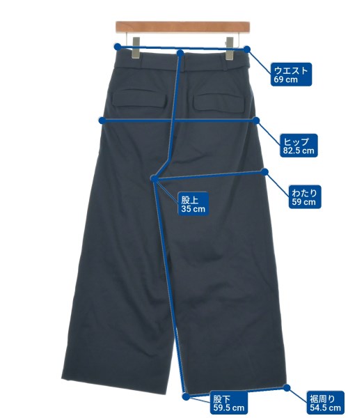 Jens（イェンス）スラックス 紺 サイズ:F レディース/2200612537712