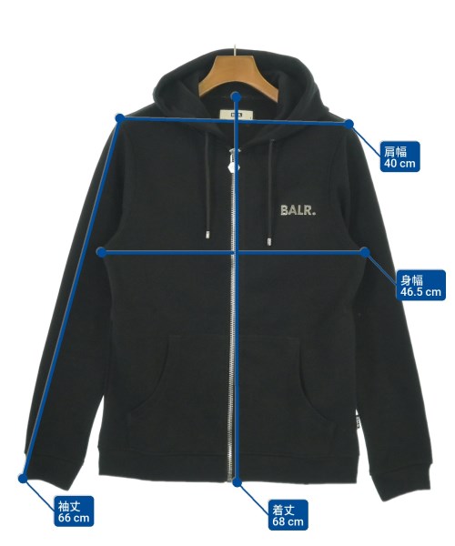 BALR.（ボーラ―）パーカー 黒 サイズ:S メンズ/2200696128059