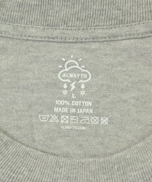 ALWAYTH（オールウェイス）Tシャツ・カットソー グレー サイズ:L メンズ/2200715360118