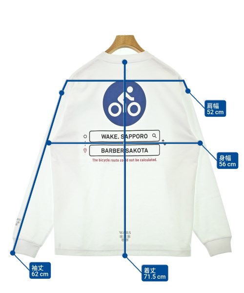 ALWAYTH（オールウェイス）Tシャツ・カットソー 白 サイズ:L メンズ/2200682396035