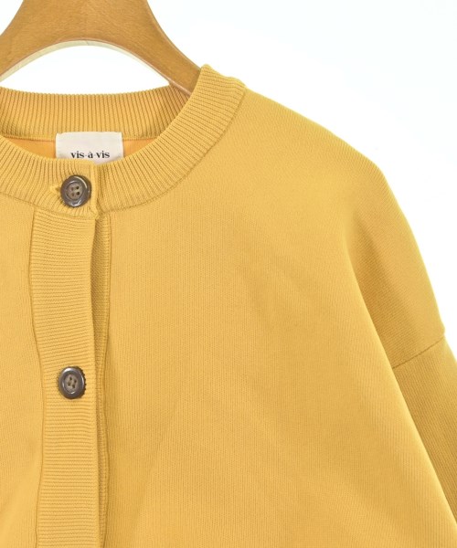 VIS A VIS（ヴィザヴィ）カーディガン 黄 サイズ:F レディース/2200643022027