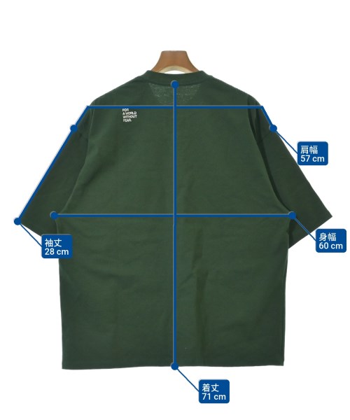 FreshService（フレッシュサービス）Tシャツ・カットソー 緑 サイズ:M メンズ/2200622935027
