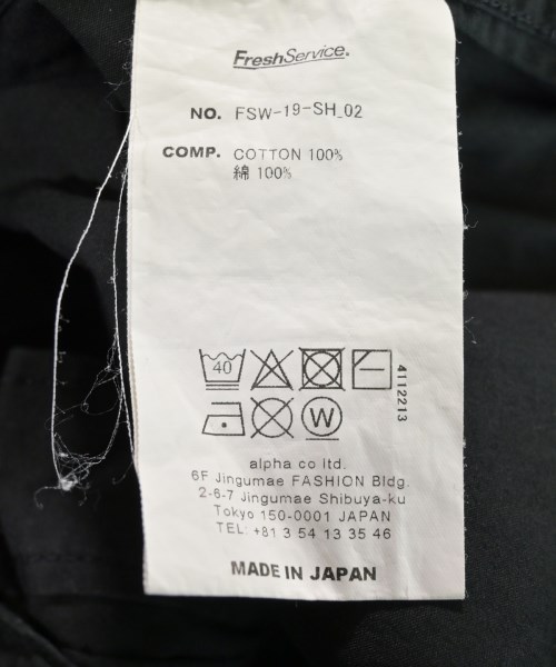 FreshService（フレッシュサービス）カジュアルシャツ 黒 サイズ:-(XXL位) メンズ/2200612436022