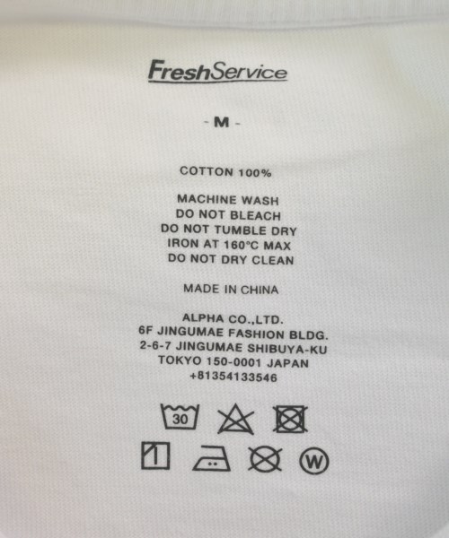 FreshService（フレッシュサービス）Tシャツ・カットソー 白 サイズ:M メンズ/2200615366029