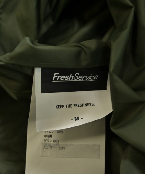 FreshService（フレッシュサービス）ダウンジャケット/ダウンベスト カーキ サイズ:M メンズ/2200606287036