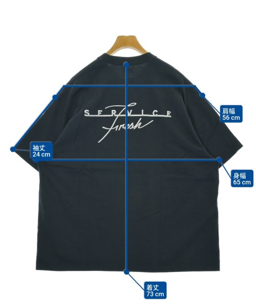 FreshService（フレッシュサービス）Tシャツ・カットソー 黒 サイズ:L メンズ/2200674783157