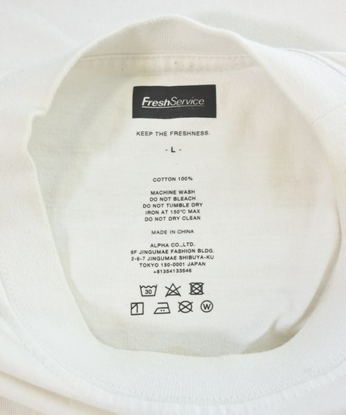 FreshService（フレッシュサービス）Tシャツ・カットソー 白 サイズ:L メンズ/2200681378100