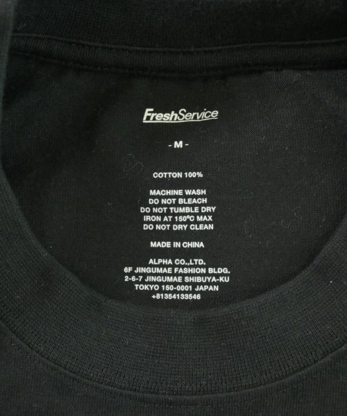 FreshService（フレッシュサービス）Tシャツ・カットソー 黒 サイズ:M メンズ/2200714979090