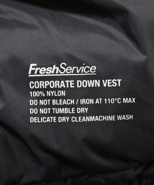 FreshService（フレッシュサービス）ダウンジャケット/ダウンベスト 黒 サイズ:M メンズ/2200647421017