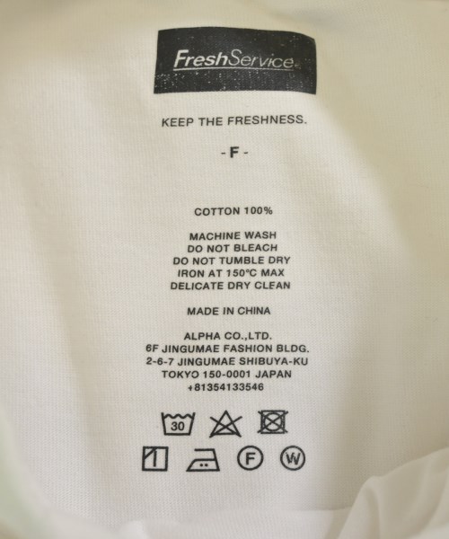 FreshService（フレッシュサービス）Tシャツ・カットソー 白 サイズ:F メンズ/2200704482029