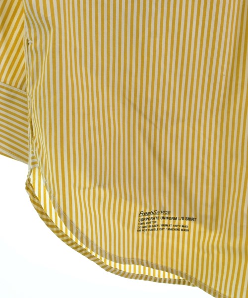 FreshService（フレッシュサービス）カジュアルシャツ 黄 サイズ:L メンズ/2200663277032