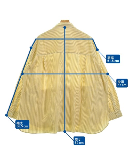 FreshService（フレッシュサービス）カジュアルシャツ 黄 サイズ:L メンズ/2200663277032