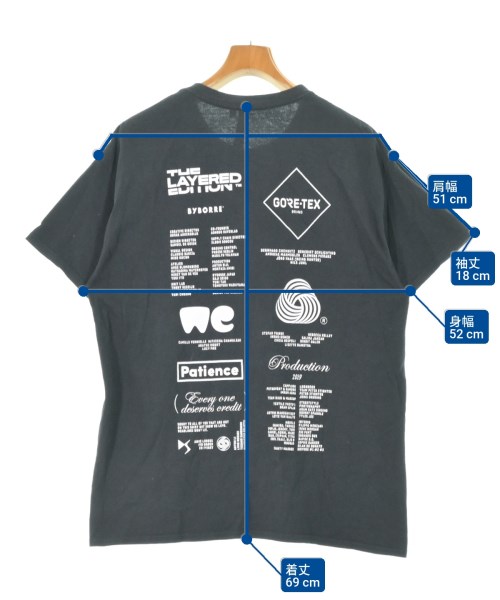 BYBORRE（バイボレ）Tシャツ・カットソー 黒 サイズ:L メンズ/2200662333159